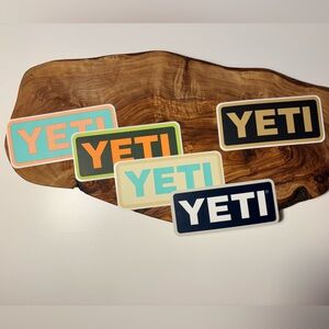 • Authentic YETI Sticker Pack • Set of 5 • Outdoors / Cooler / Tumbler Decals